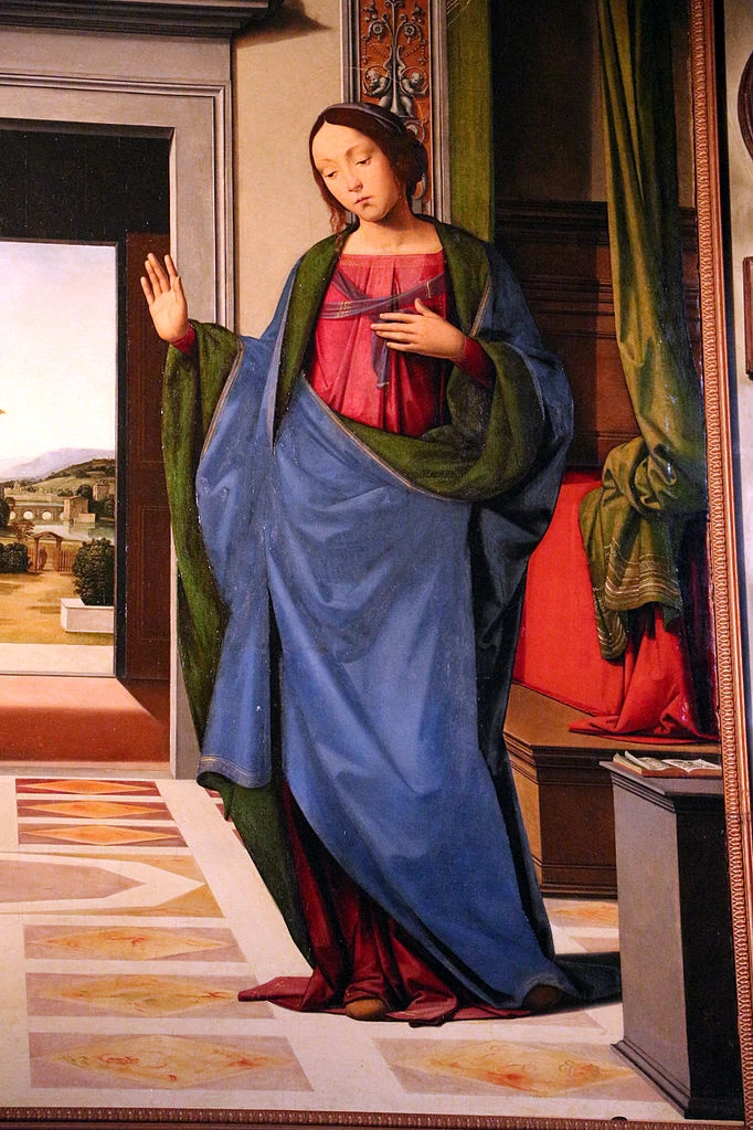 Annunciazione - Santa Maria Assunta, Duomo, Volterra, dettaglio
